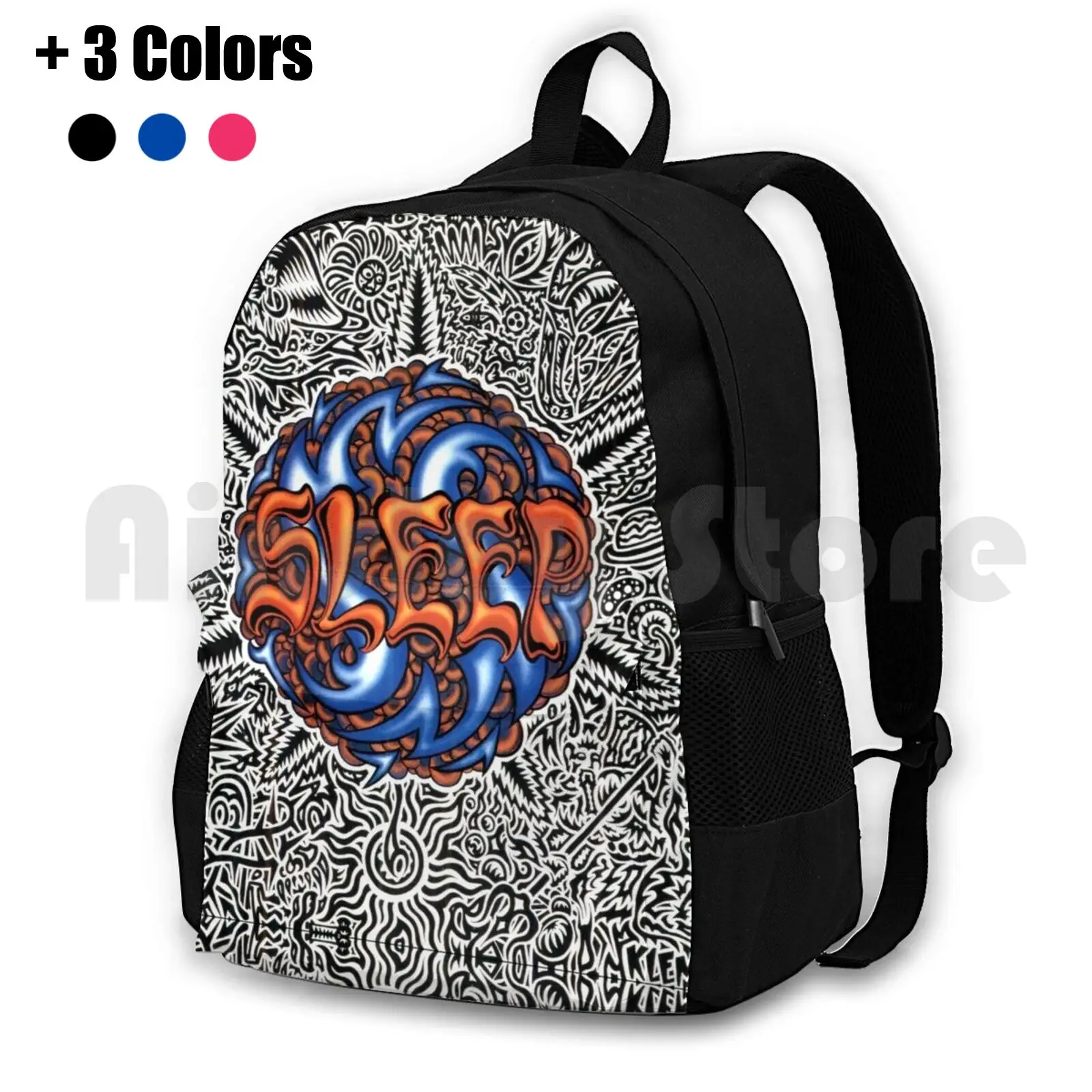

Steep Stoner Sludge Metal Band-Holy Mountain Album Cover Dragonaut Outdoor Hiking Backpack Riding Climbing Sports Bag Sleep