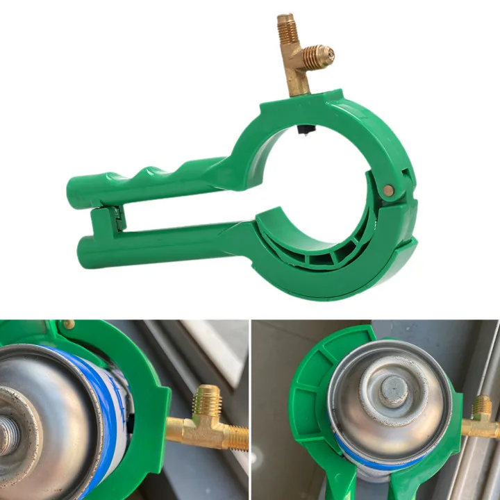 

Car Open Valve 3 In 1 R134a Can Tap Air Conditioning Refrigerant Bottle Opener Valve for R134a Manifold System Repairing Tool