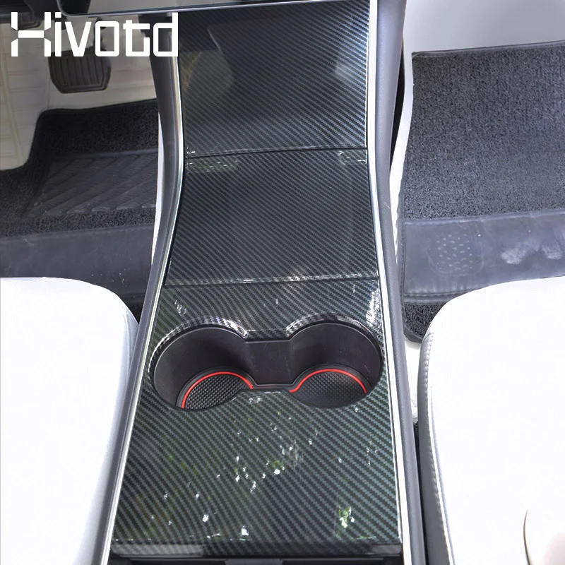 Hivotd для Tesla модель 3 2018 2019 аксессуары центральной консоли чашка воды панель крышка
