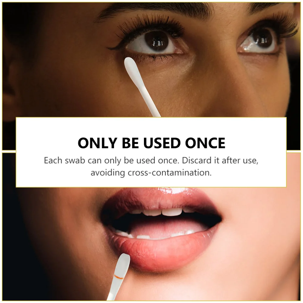 

120Pcs Oral Care Oil Cotton Swabs Sticks Applicators for Lip Gum Teeth
