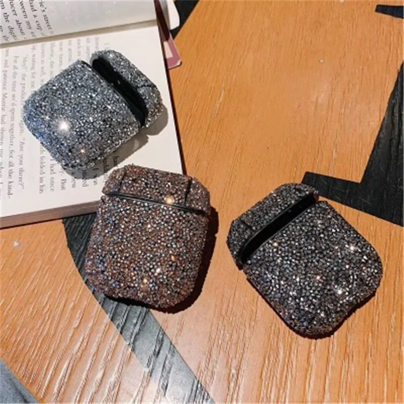 

Cute Sexy Glitter Sequins Bling Hard Protection Wireless Earphone Charging Case for AirPods 1 2 Bluetooth Headset Cover