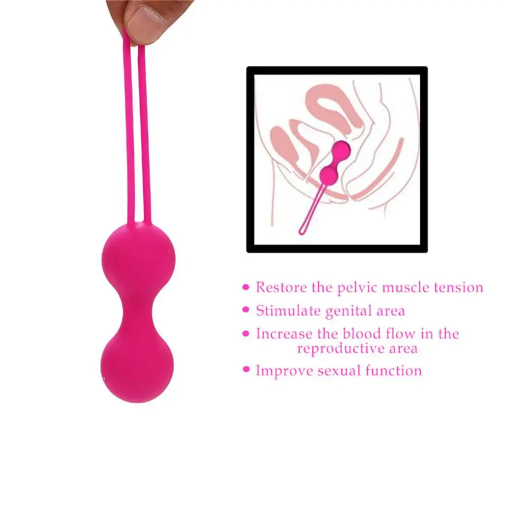 Kegal exerciser Love Ball Women Vagina Tighter Trainer Silicone Covered Body Massager Toys for Female Adult Product | Красота и