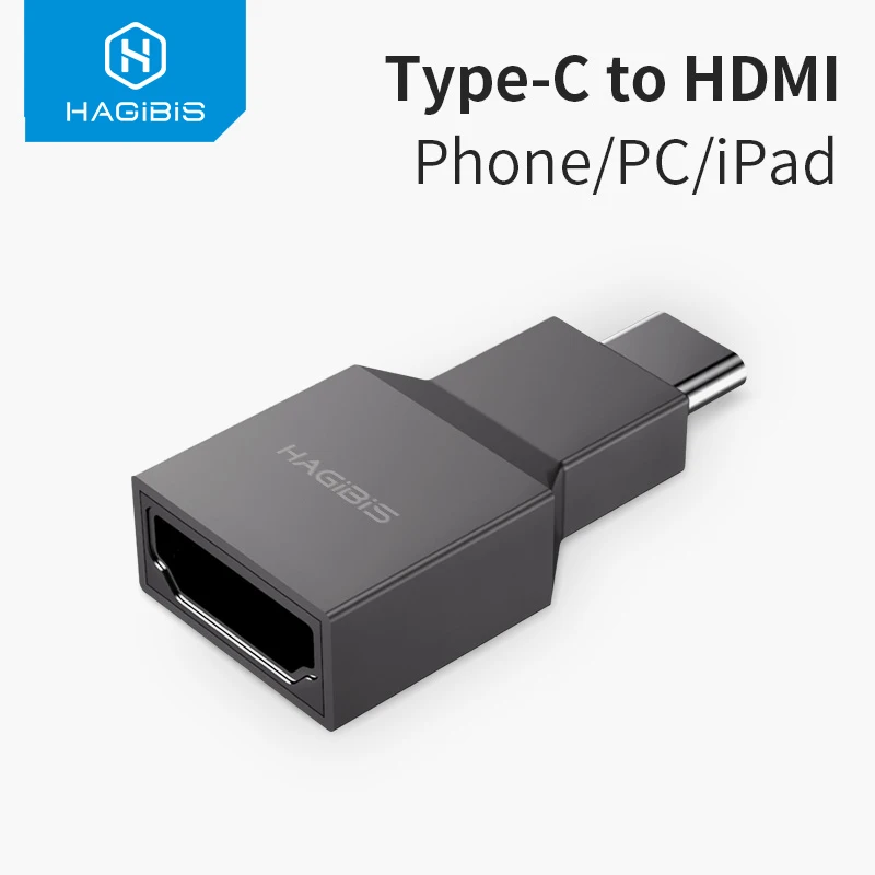 Адаптер с разъемом USB C для hdmi совместимого типа папа HDMI Женский конвертер 4K @ 30Hz HD