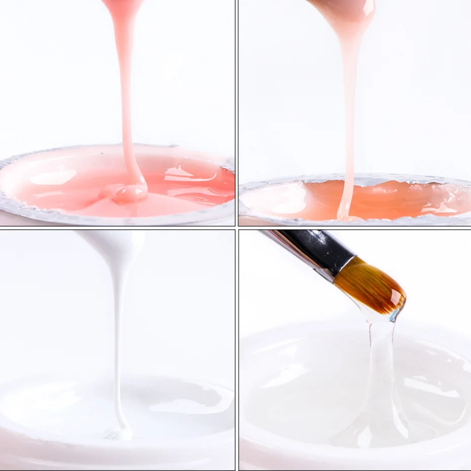 Гель для наращивания ногтей быстросъемный 15 мл толстый акриловый УФ-гель