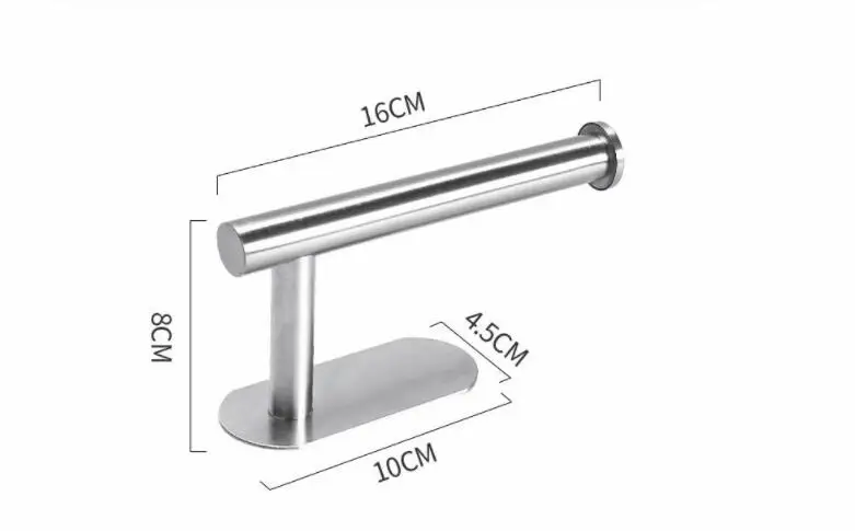 

Free Kitchen Roll Paper Accessory Wall Mount Toilet Paper Holder Stainless Steel Bathroom tissue towel accessories rack holders