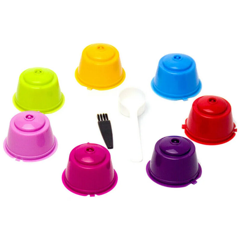 

Refillable Caps Spoon Capsules Pods Filters Coffee Capsule Reusable Sweet Brush Filter Baskets Pod