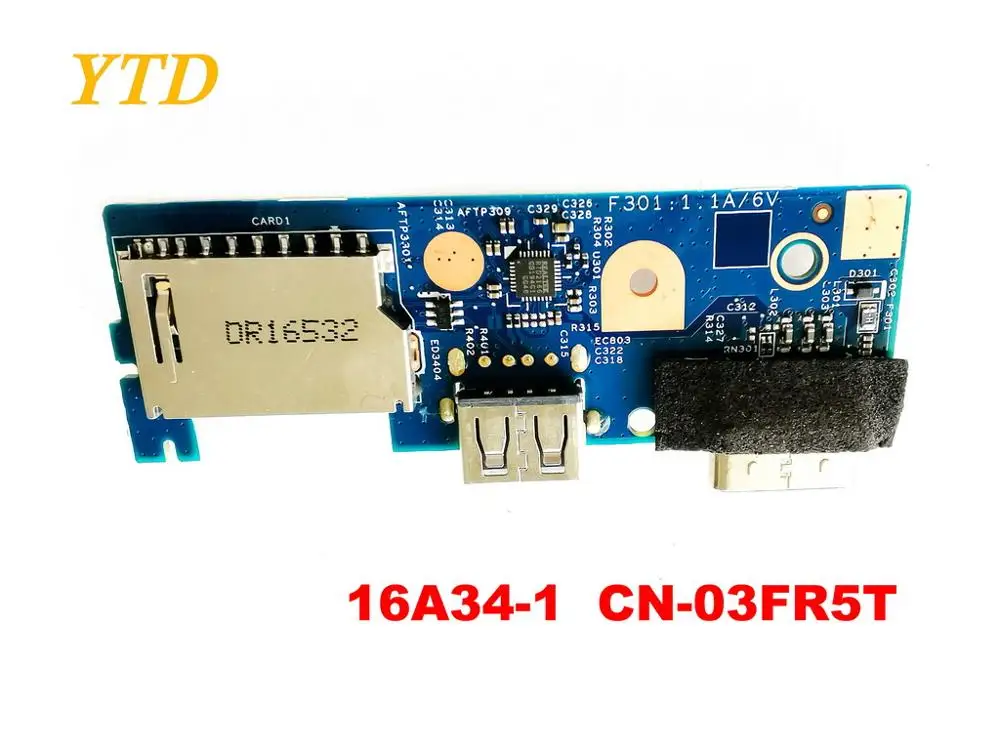 Оригинал для DELL 16A34 1 USB плата CN 03FR5T Протестировано хорошо бесплатная