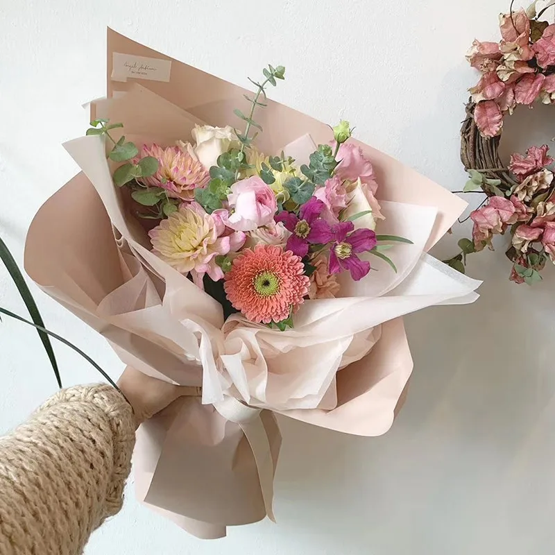 10 ярдов/рулон Цветочная упаковочная бумага|Крафт-бумага| |