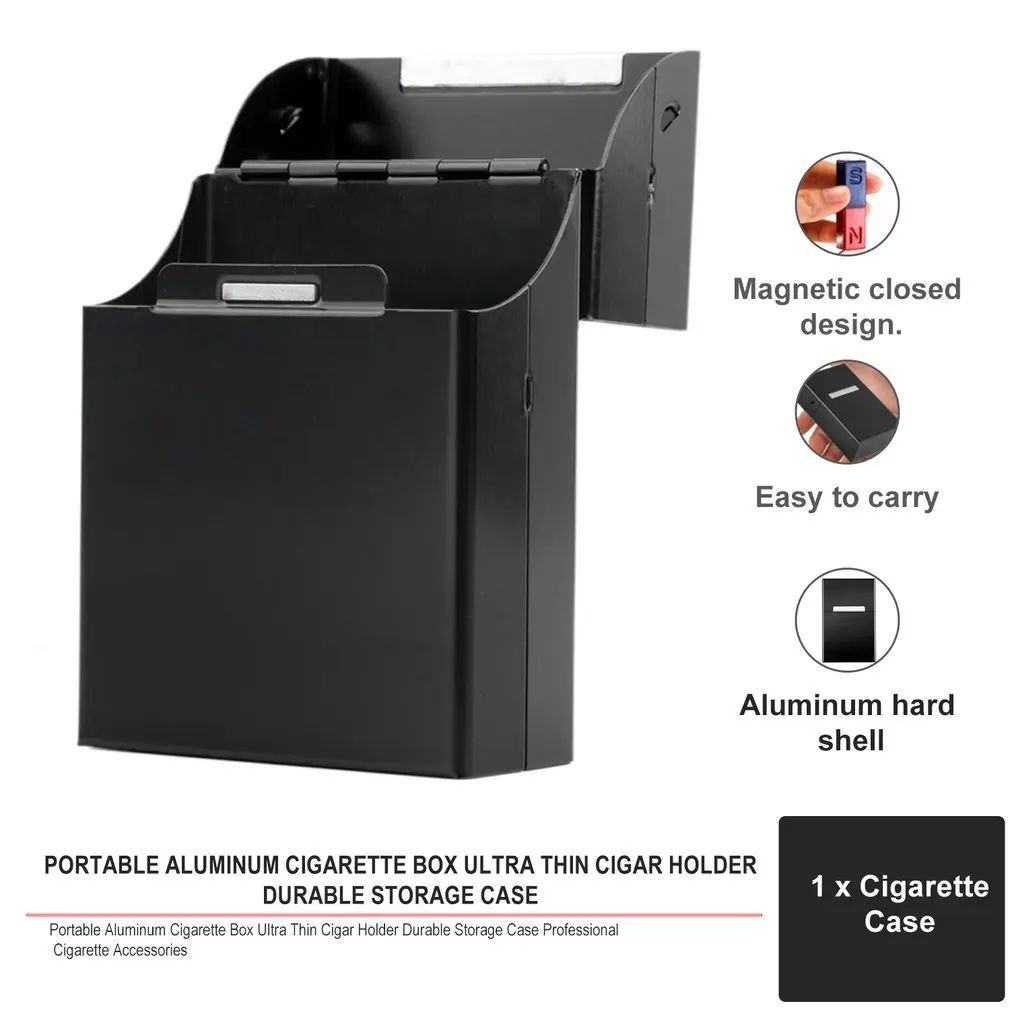 Магнитные сигареты алюминиевый чехол для сигарет карманная коробка сигар