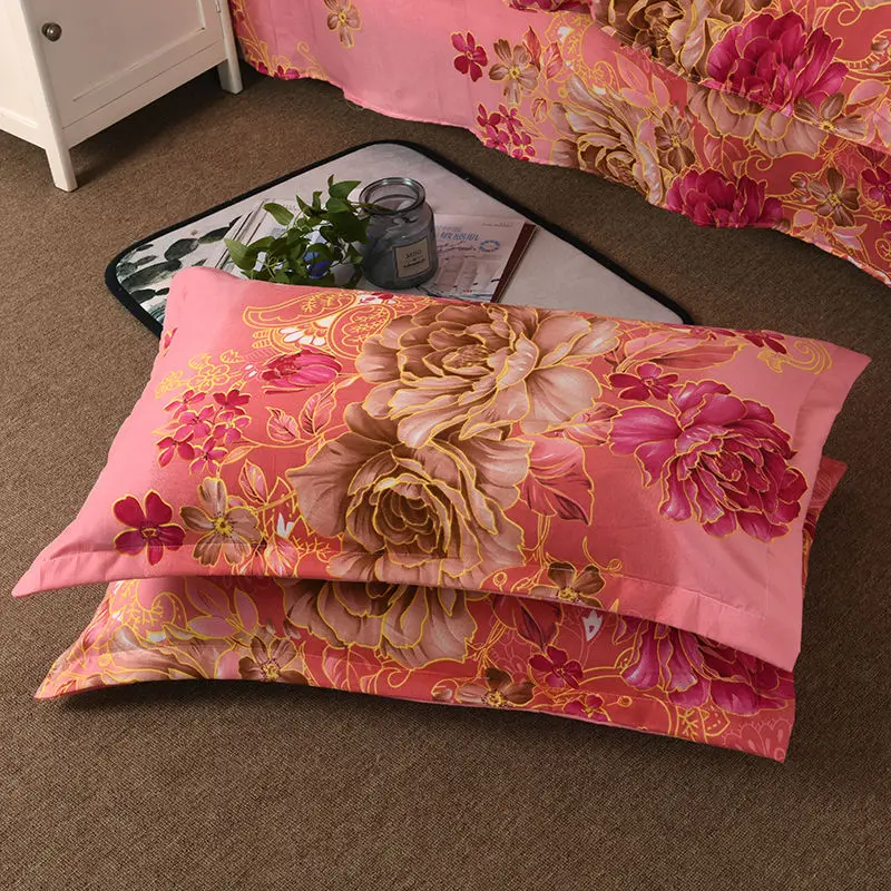 Pillowcase Pillow Case Adult One-Pair Package Skin-Friendly Brushed High-Density plus Size Student | Дом и сад