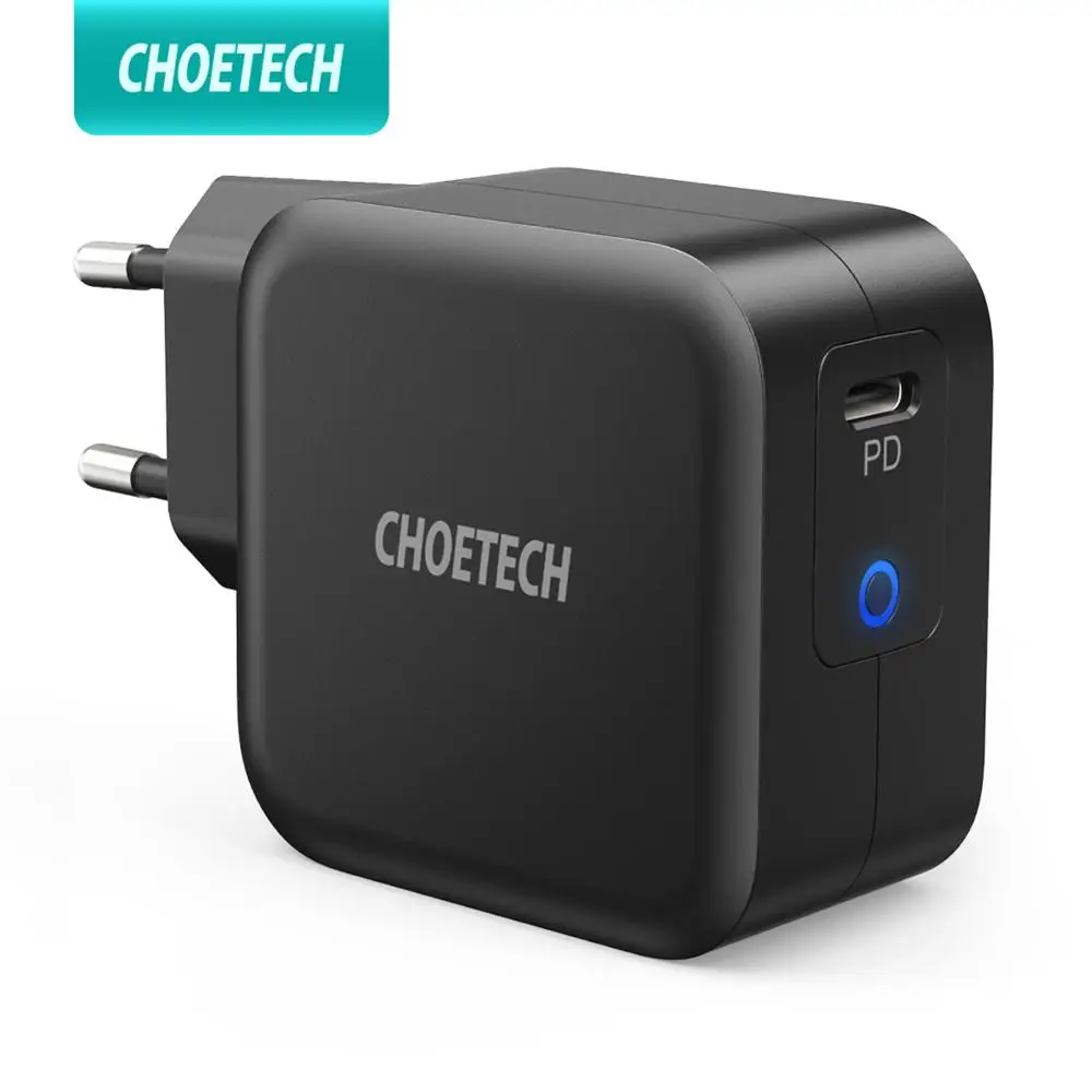 Зарядное устройство CHOETECH PD 61 Вт GaN, зарядное устройство USB type-C для MacBook Air iPad Pro mini huawei HP, зарядное устройство для планшета PD 3,0, зарядное устройство для Lenovo - изображение