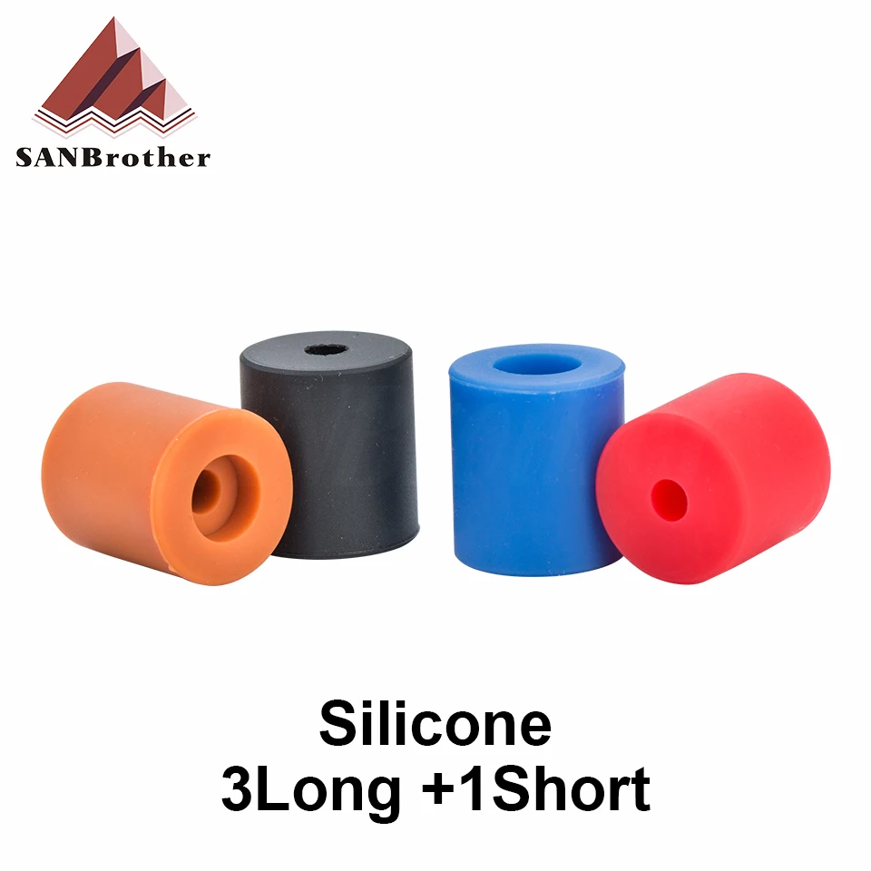 Высокая Температура силиконовый однотонный спейсер очаг выравнивания Колонка 3 длинный + 1 шорты для CR-10/ CR10S Ender-3 3D-принтеры Запчасти