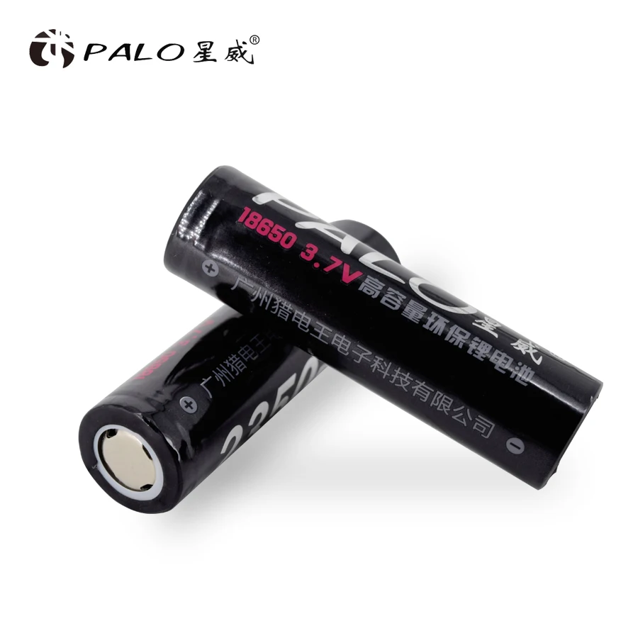 PALO NCR18650B 3,7 v 23500 mah 18650 литиевая аккумуляторная батарея для Panasonic фонарик батареи - Цвет: 2PCS Battery