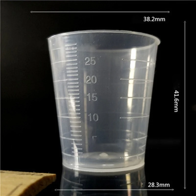 

10pcs Clear Plastic Graduated Measuring Cup 15ml/10ml Double-Scale Medicine Measuring Cup Kitchen Tool Gadgets