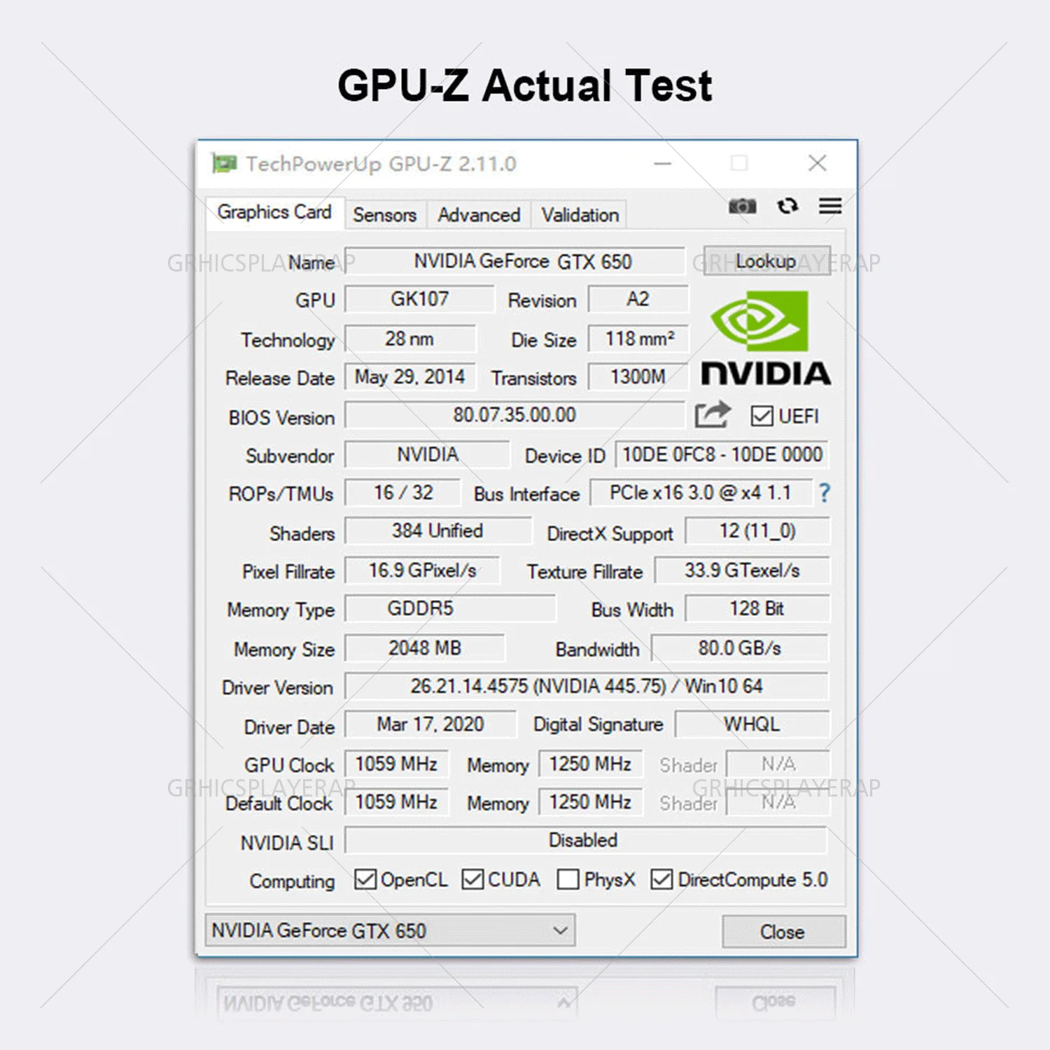 LP Графика карты GTX650 2 ГБ/2048 Мб видеокарта HDMI VGA DVI с вентилятором подходит для