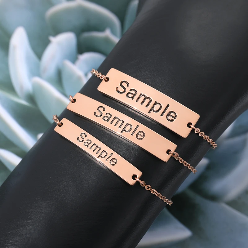 Женский и мужской браслет цепочка из нержавеющей стали с регулируемым