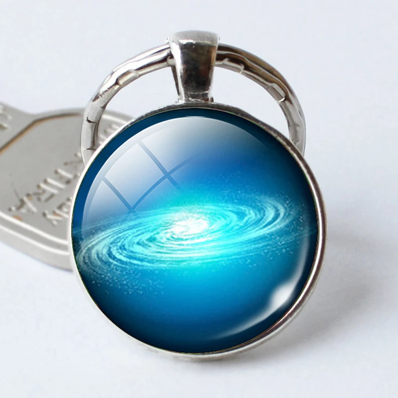 Брелок для ключей с изображением звездного неба Очаровательная цепочка