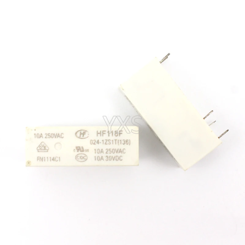 10 шт./лот реле HF118F-024-1ZS1 HF118F-024-1ZS1T 24В катушка 5PIN 10А трансформационный 250В