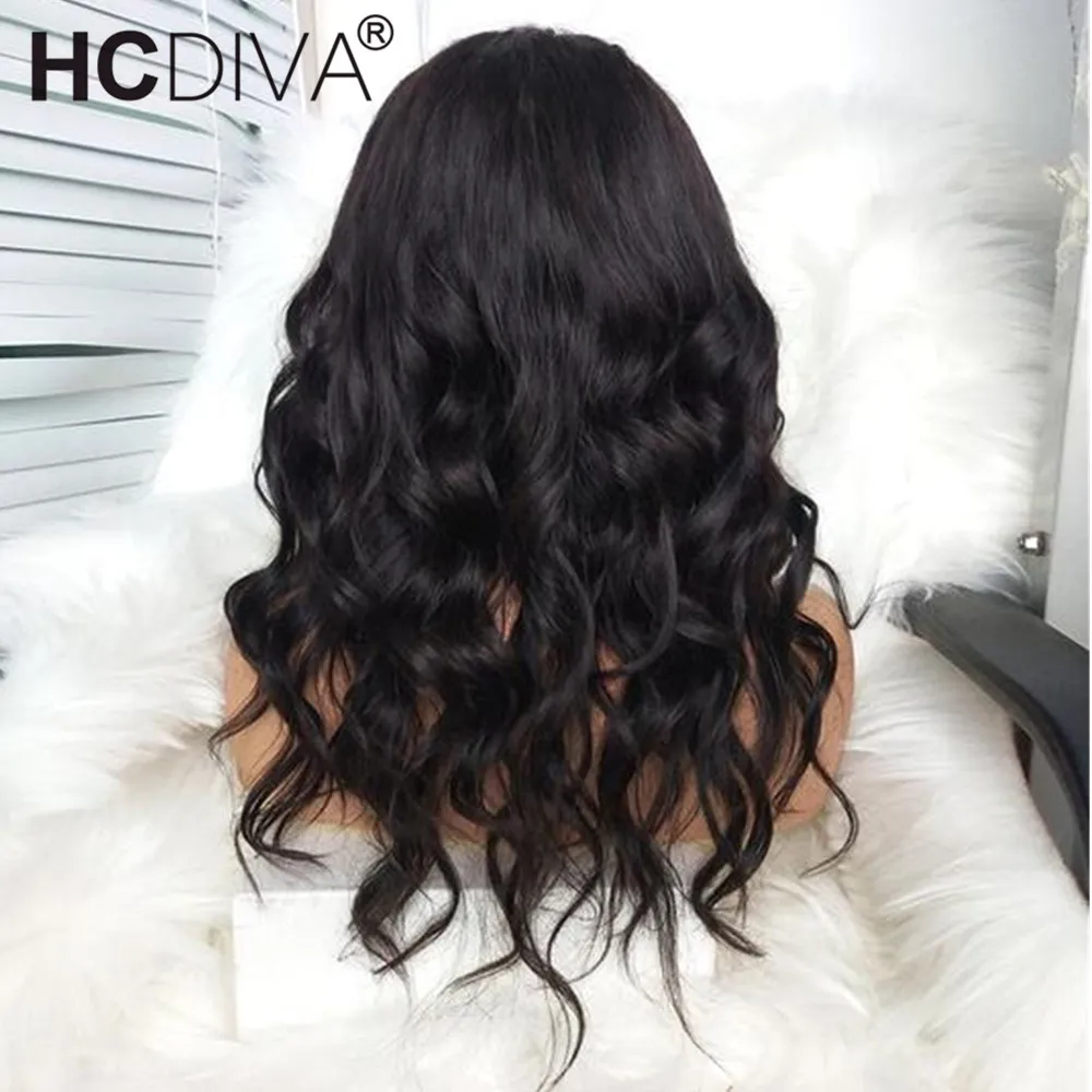 

pleine perruque faite la machine 25cm--45cm BodyWave Remy Human Hair Wig With Bangs 150% Brazilian perruque cheveux humain