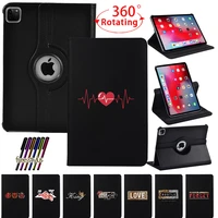 smart 360 rotating tablet case for apple ipad pro 11 pu leather ipad air 4 cases auto wake up stand shellfolio cover stylus