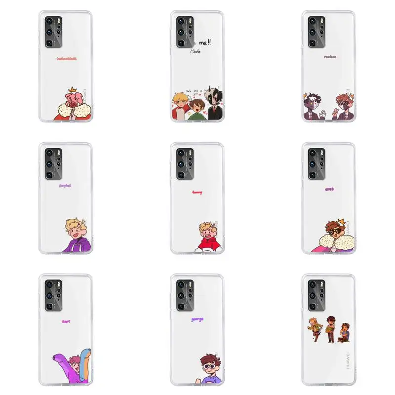 

Dream Smp Phone Case For Huawei P40 P30 P20 Mate Honor 10i 30 20 i 10 40 8x 9x Pro Lite Transparent Cover