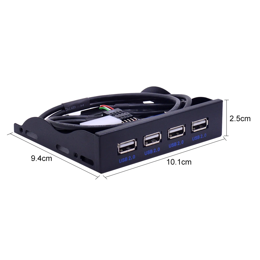 CHIPAL USB 2 0 Hub 4 порта USB2.0 адаптер ПК Передняя панель расширения кронштейн с 10