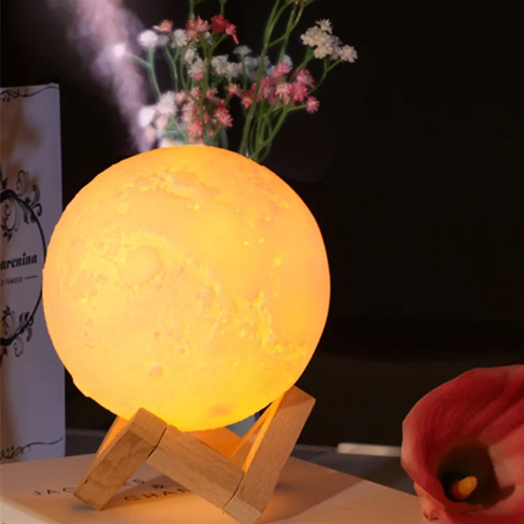 Новый увлажнитель воздуха 3D лунная лампа 880 мл с функциями диффузор для эфирных