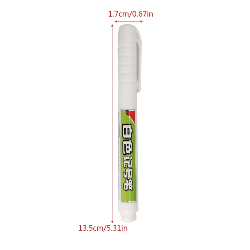 

Good Helper for Marking 1Pc Waterproof Permanent White Ink Marker Pen Paint Pen Stationery Art Writing Tool