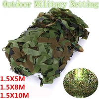 1 5x5m3x4m2x6m outdoor camouflage net camping hunting blinds woodland jungle camo hide net car cover sun shelter decoration