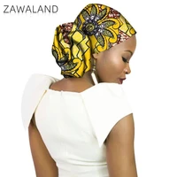 zawaland fashion geometric 3d printing head scarves african new batik headwraps headwear womens party bandana hair accessories
