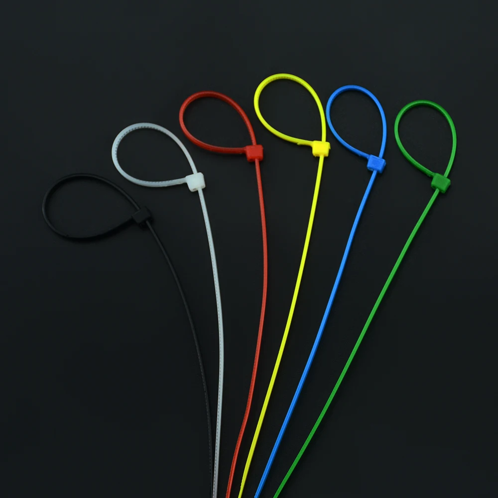 Самоблокирующиеся Нейлоновые кабельные стяжки 100 шт./пакет 3x100 для кабелей