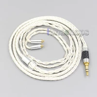 ln007228 16 core occ silver plated earphone cable for shure se535 se846 se425 se315 se215 mmcx