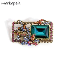 morkopela baroque crystal brooch pins vintage flower women men pin and brooches jewelry scarf clip broach accessories