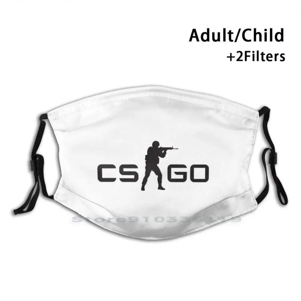 

Cs : Go Print Reusable Pm2.5 Filter DIY Mouth Mask Kids Counter Strike Global Offensive Cs Go Steam Games First Person Shooter