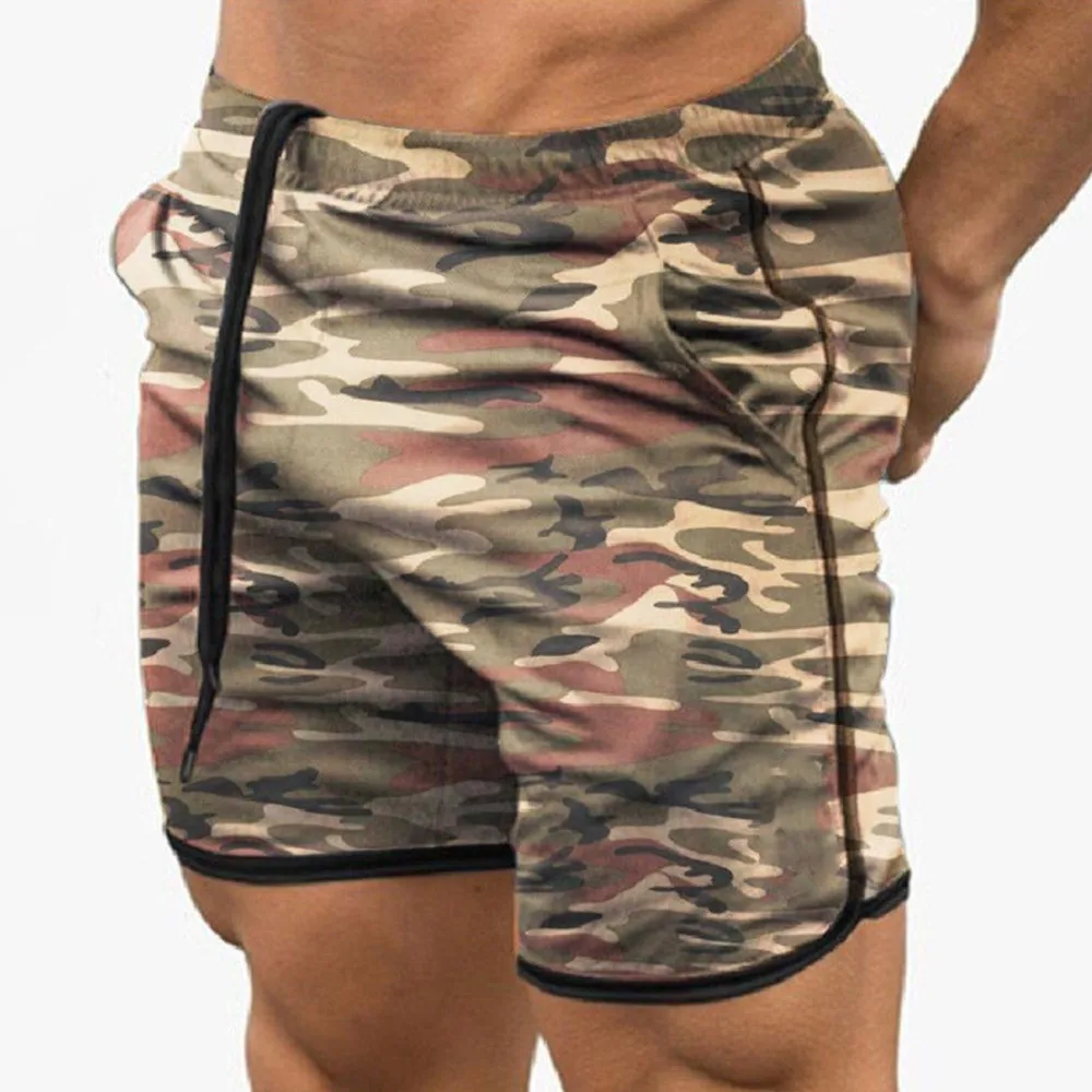 

Men Sports Running Fitness Pockets Quick-Drying Beach Camouflage Trunks Shorts Breathable Mens Briefs Causal Homewear Short NEW