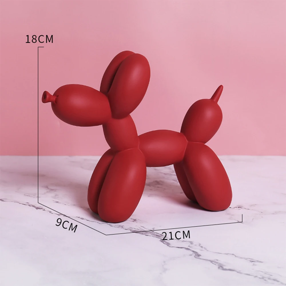

Animal Balloon Dog Ornament Creativity Simplicity Home Decoration Modern Living Room Office Resin Handmade Craft Art Gift