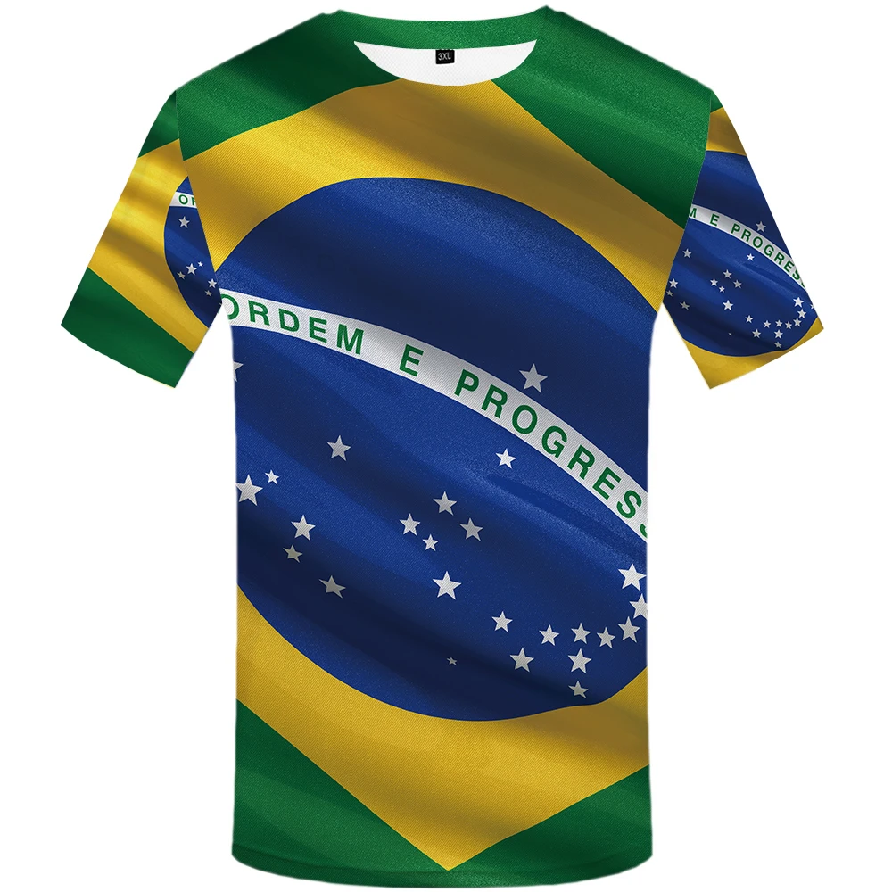 

Brand Brazil flag T-shirt Brazil flag T-shirt 3d t-shirt women men's shirt style T-shirt men's funny men's wear