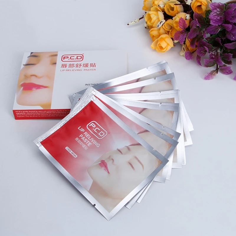 

2021 New 12pcs Lip Anesthetic Paste Mask For Tattoo Permanent Makeup Accessories