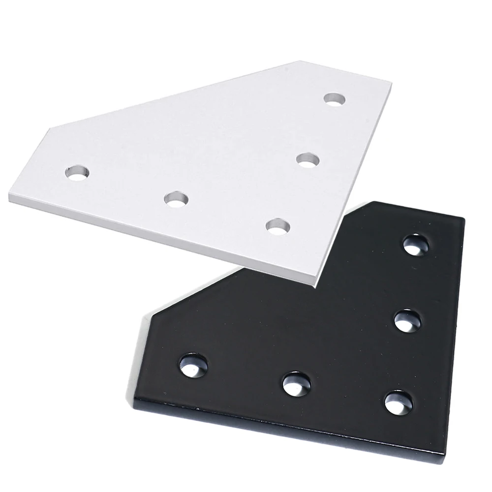 

20x20 5 Holes 90 Degree Joint Board Plate Corner Angle Bracket Connection Joint Strip for 2020 series Aluminum Profile