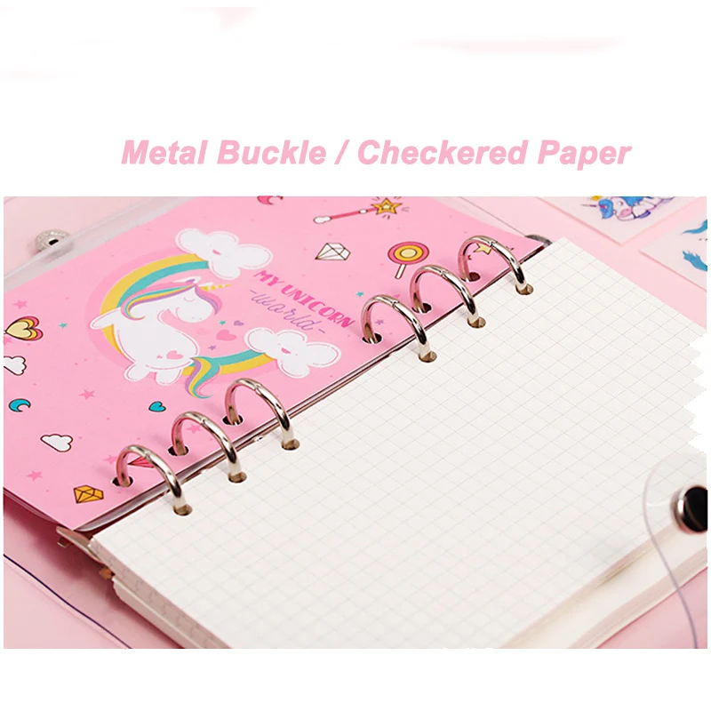 Unicorn Planner Book Suit A6 Spiral Notebook Hand-book Office DIY Photo Scrapbook For photo Christma Gift Girls | Игрушки и хобби