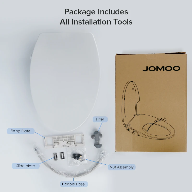 Самоочищающаяся Крышка для сиденье на унитаз или биде JOMOO с двумя насадками