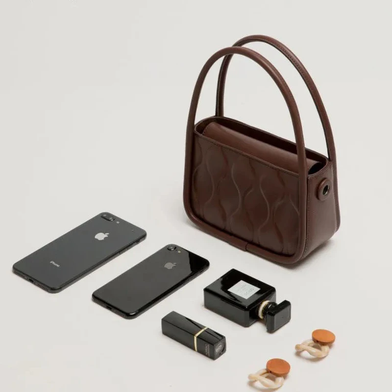 

Brown Female Handbag Fashion Small Tote Bag Cellphone 2021 New Arrival Chain Messenger Bags Ladies Mini Wild Shoulder Square Bag