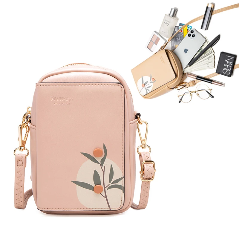 

Female Fashion Printing Leather Diagonal Bags Designer Luxury Women Single Shoulder Purse Ladies Large Capacity Messenger Wallet