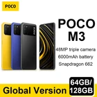 Смартфон Xiaomi POCO M3, 4 ГБ, 64 ГБ, 128 ГБ, экран Глобальная версия дюйма, Восьмиядерный процессор Snapdragon 662, 6000 мАч, камера 48 МП, экран 6,53 дюйма