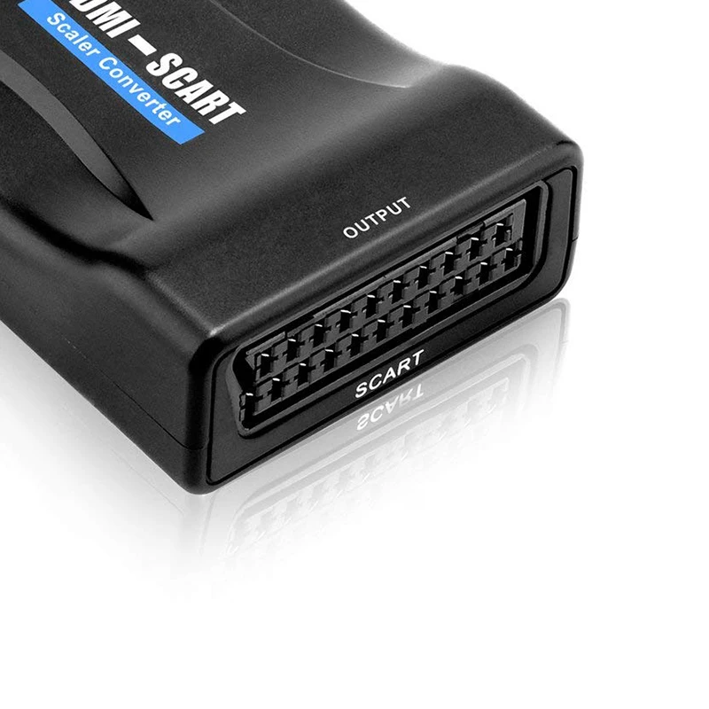 HDMI к SCART конвертер вход выход Композитный видео HD стерео аудио адаптер 720 p/1080 p для
