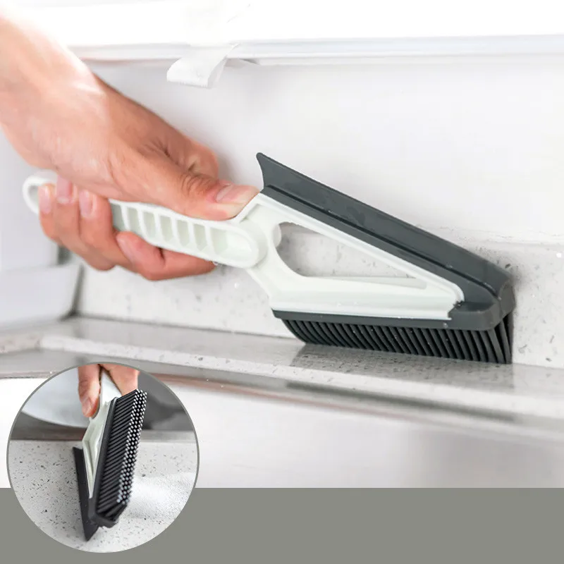 Double sided window groove cleaning brush floor wiper stove cleaning scraper decontamination dust cleaner bathroom Cleaning tool