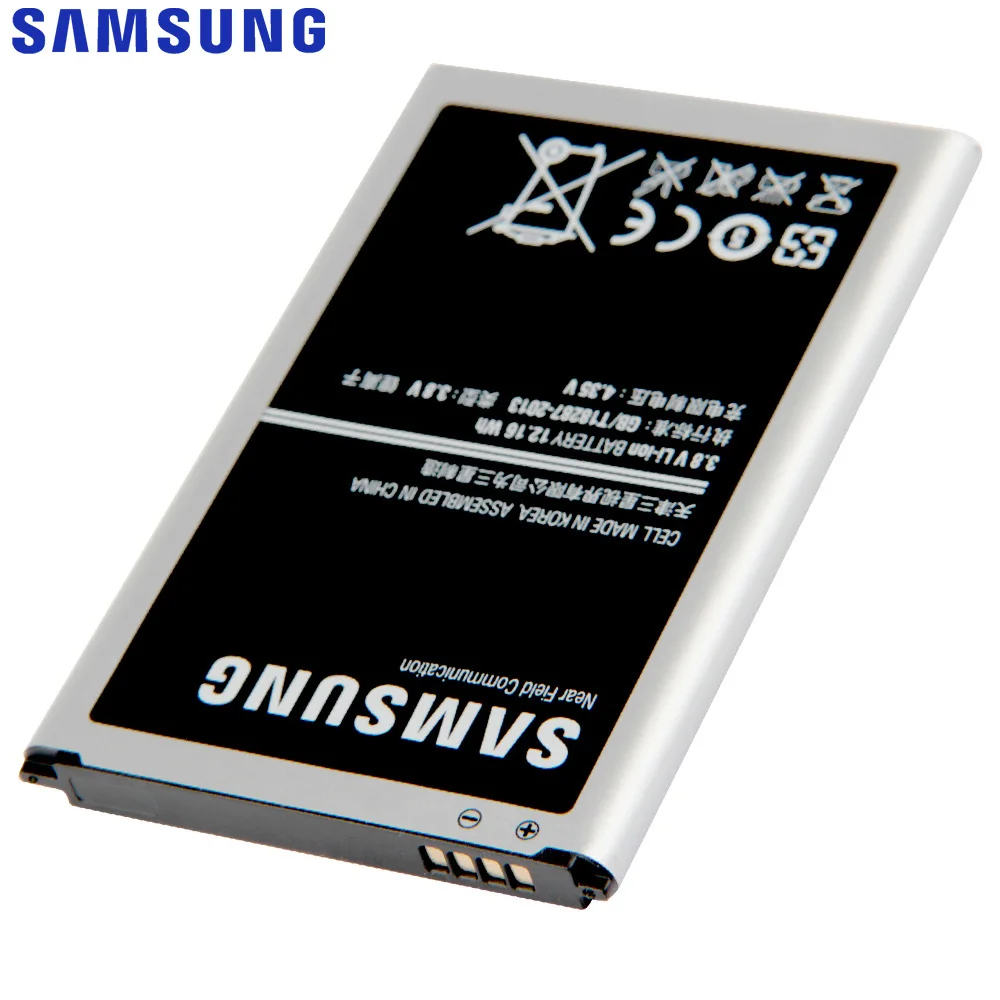 Оригинальный аккумулятор SAMSUNG B800BC B800BE для Samsung GALAXY NOTE 3 N9006 N9005 N9009 N9008 N9002 Note3 NFC 3200