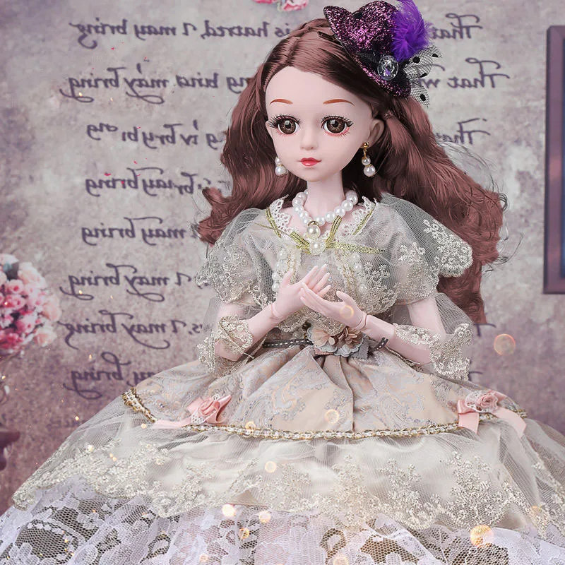 60 см красивая кукла принцессы с одеждой 1/3 BJD 20 шарниров Красивая Золотая