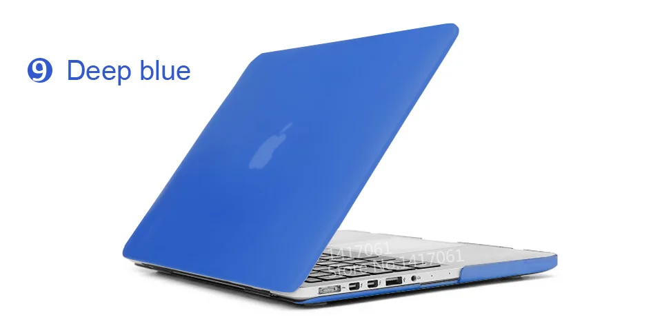 Лучший чехол для ноутбука MacBook 13 15 дюймов Pro с retina A1502 A1398/CD rom A1278 A1286+ крышка клавиатуры - Цвет: Deep Blue