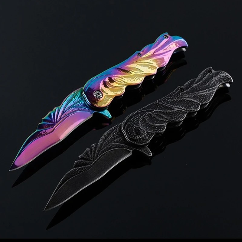 

High Hardness Folding Knife Camping Outdoor Knife Multifunctional Folding Knife Straight Knife Utility Knife Survival Tool